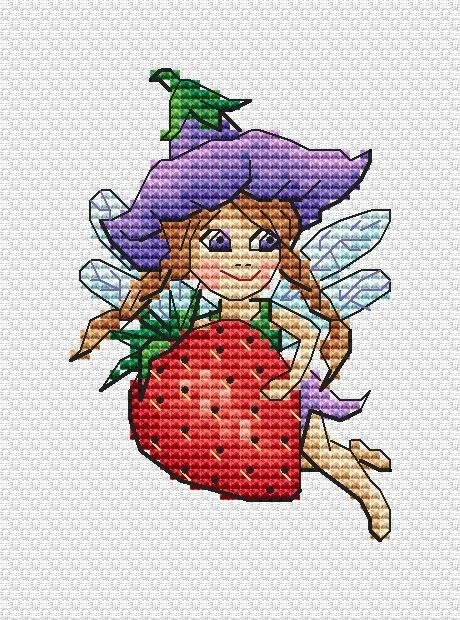 Garden Fairy Cross Stitch Pattern фото 1