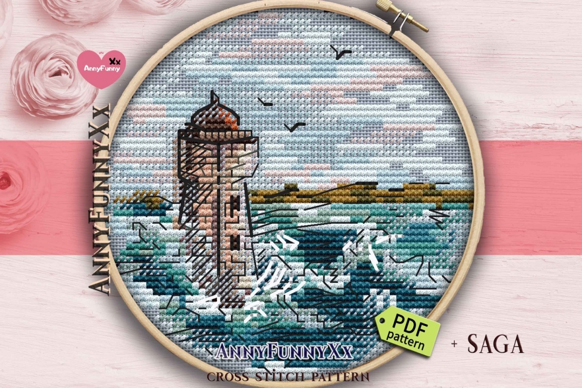 Small Lighthouse 8 Cross Stitch Pattern фото 1