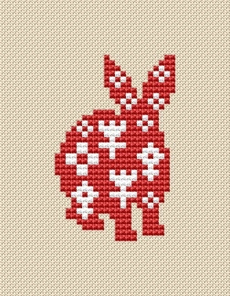 Spring Bunny 6 Cross Stitch Pattern фото 1