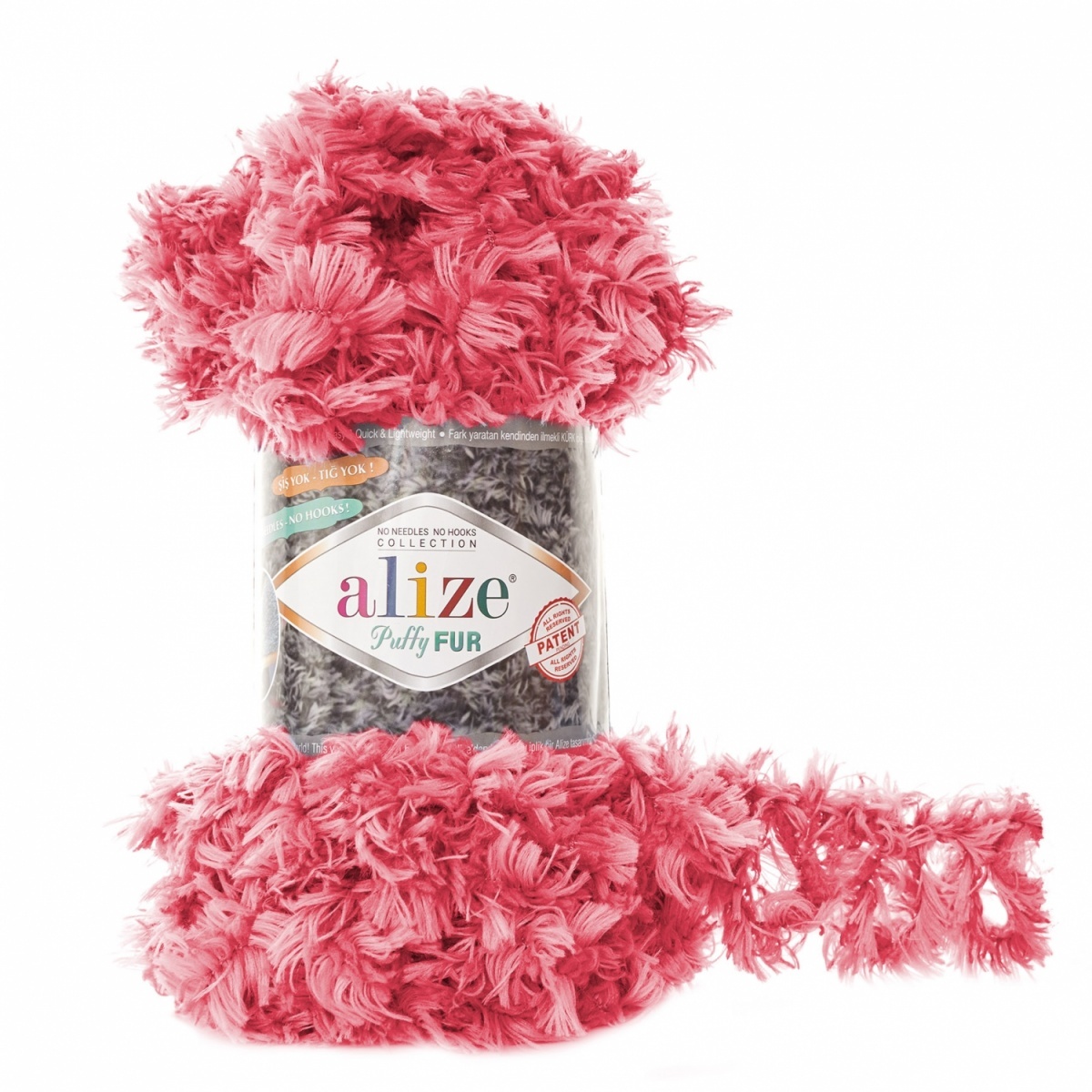 Alize Puffy Fur, 100% Polyester 5 Skein Value Pack, 500g фото 12