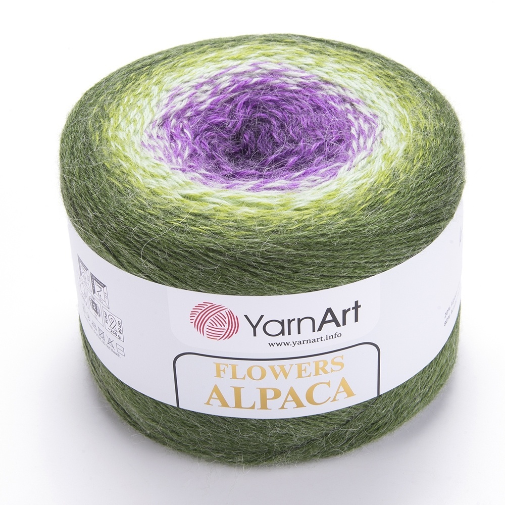 YarnArt Flowers Alpaca, 20% Alpaca, 80% Acrylic, 2 Skein Value Pack, 500g фото 36