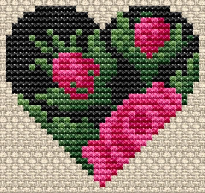 Heart 1 Cross Stitch Pattern фото 2