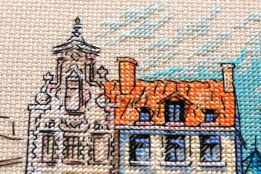 Colored Town-1 Cross Stitch Kit фото 2