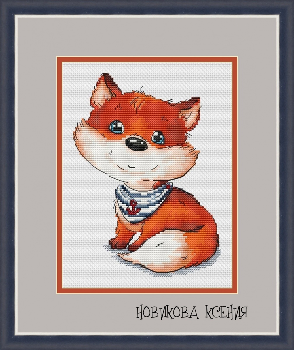 Sea Fox Cross Stitch Pattern фото 1