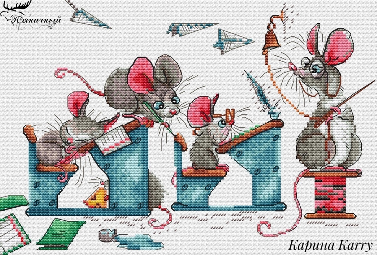 The Mouse Fuss Cross Stitch Pattern фото 1