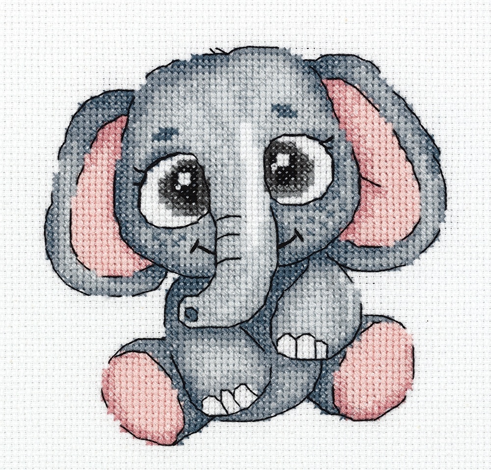 Lola The Elephant Cross Stitch Kit фото 1