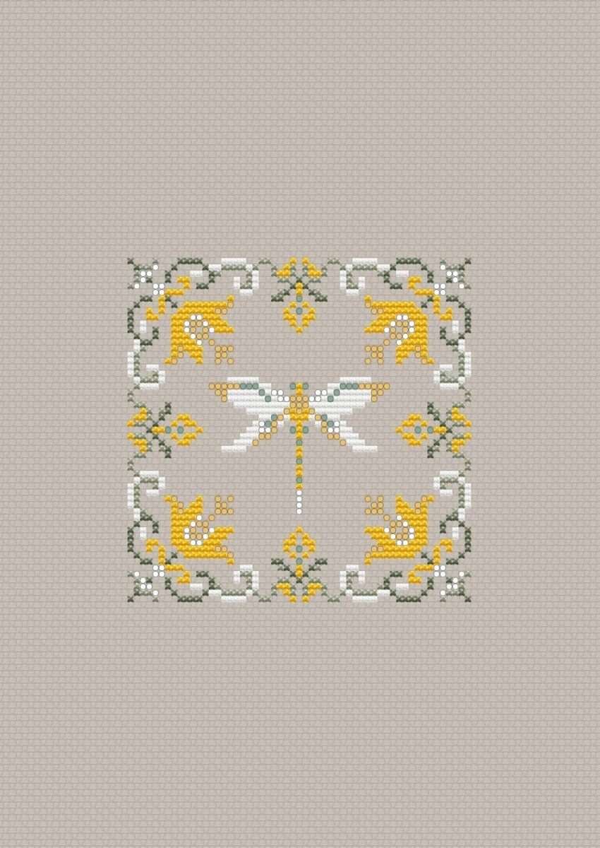 A Dragonfly Cross Stitch Pattern фото 1