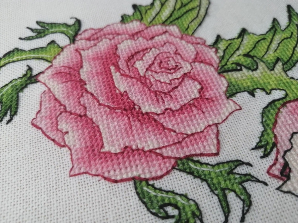 Dracoflower. Rose Cross Stitch Pattern фото 3