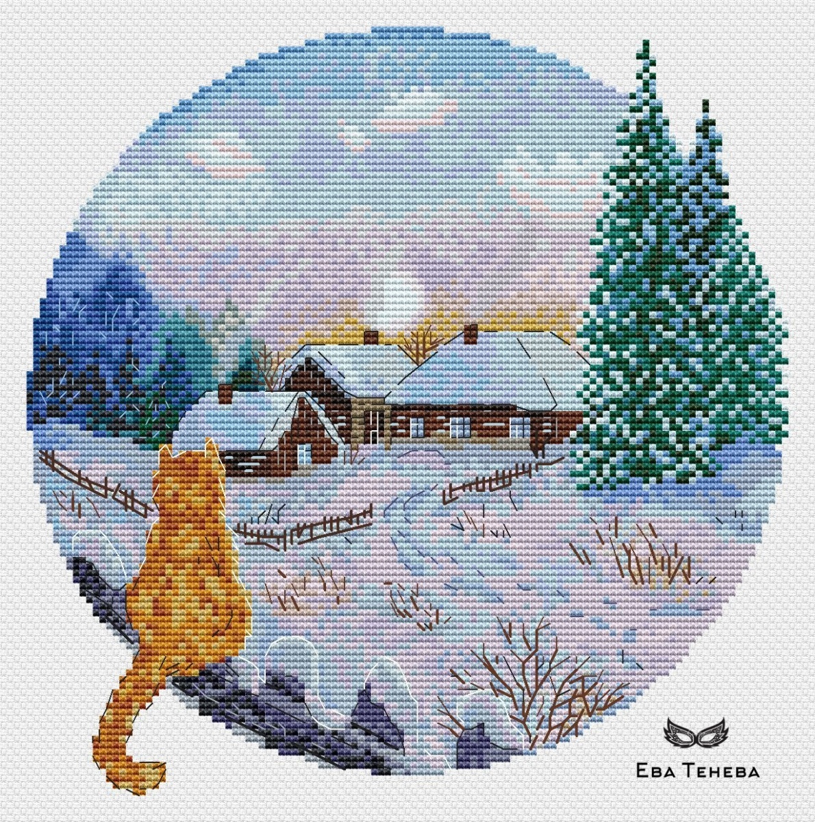 Frosty Morning Cross Stitch Pattern фото 1