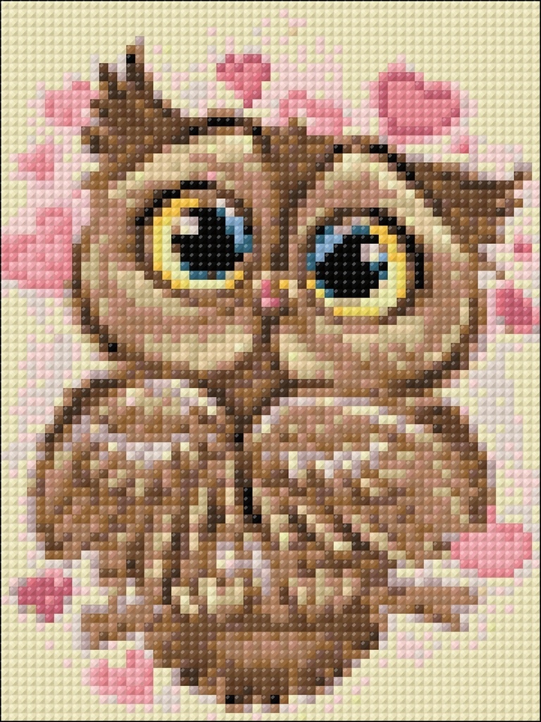 Owl in Love Diamond Painting Kit фото 2