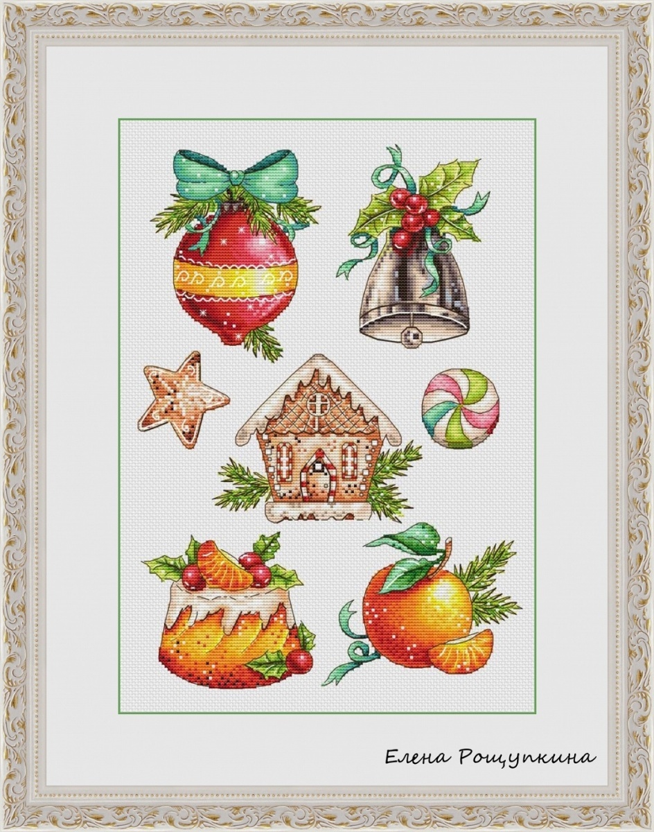 The Christmas Sampler Cross Stitch Pattern фото 1