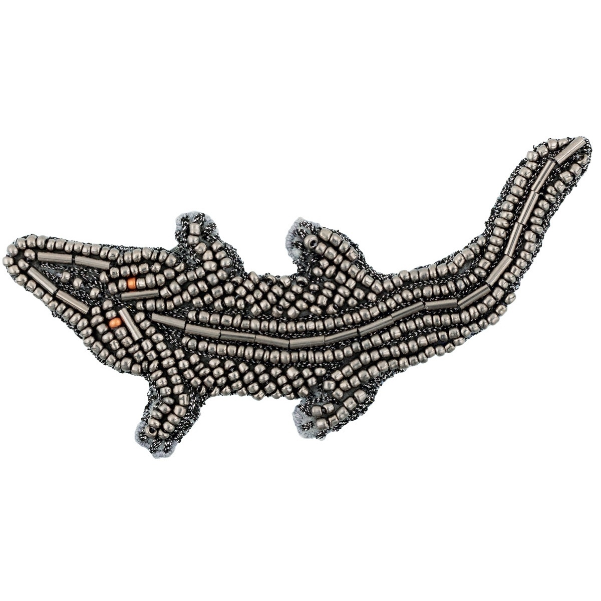 Brooch. Crocodile Bead Embroidery Kit фото 1