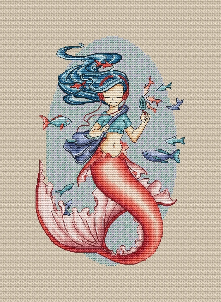 In the Sea of Music Cross Stitch Pattern фото 3