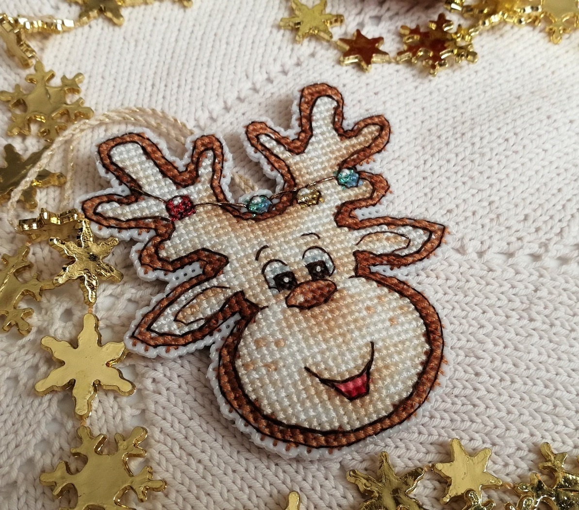 Gingerbread Deer Cross Stitch Pattern фото 7