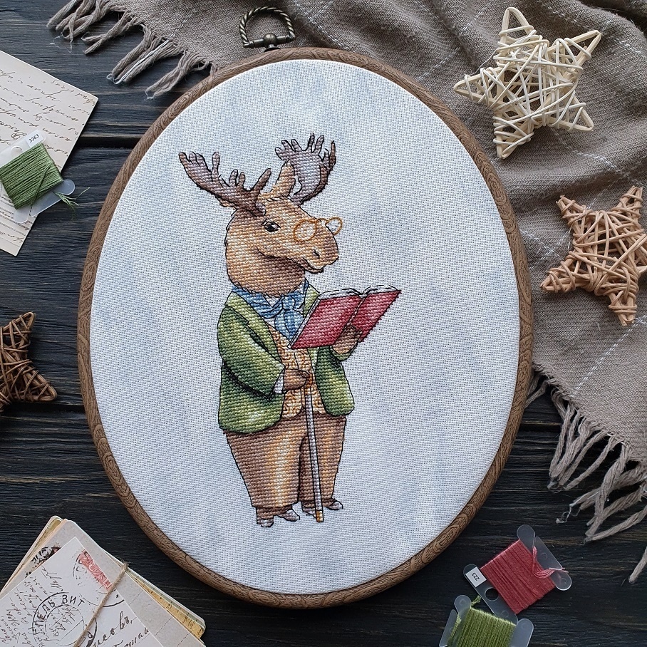 Moose Cross Stitch Pattern фото 2