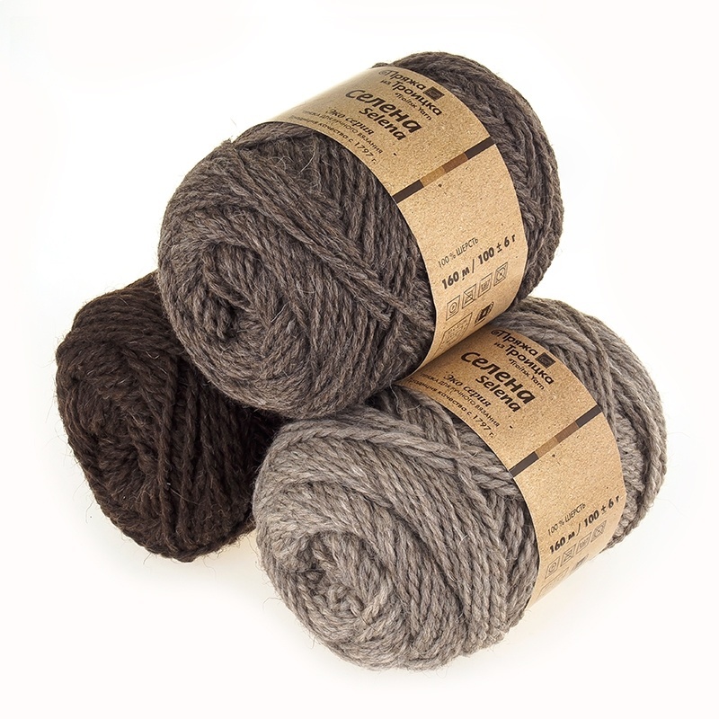 Troitsk Wool Selena, 100% wool, 5 Skein Value Pack, 500g фото 1