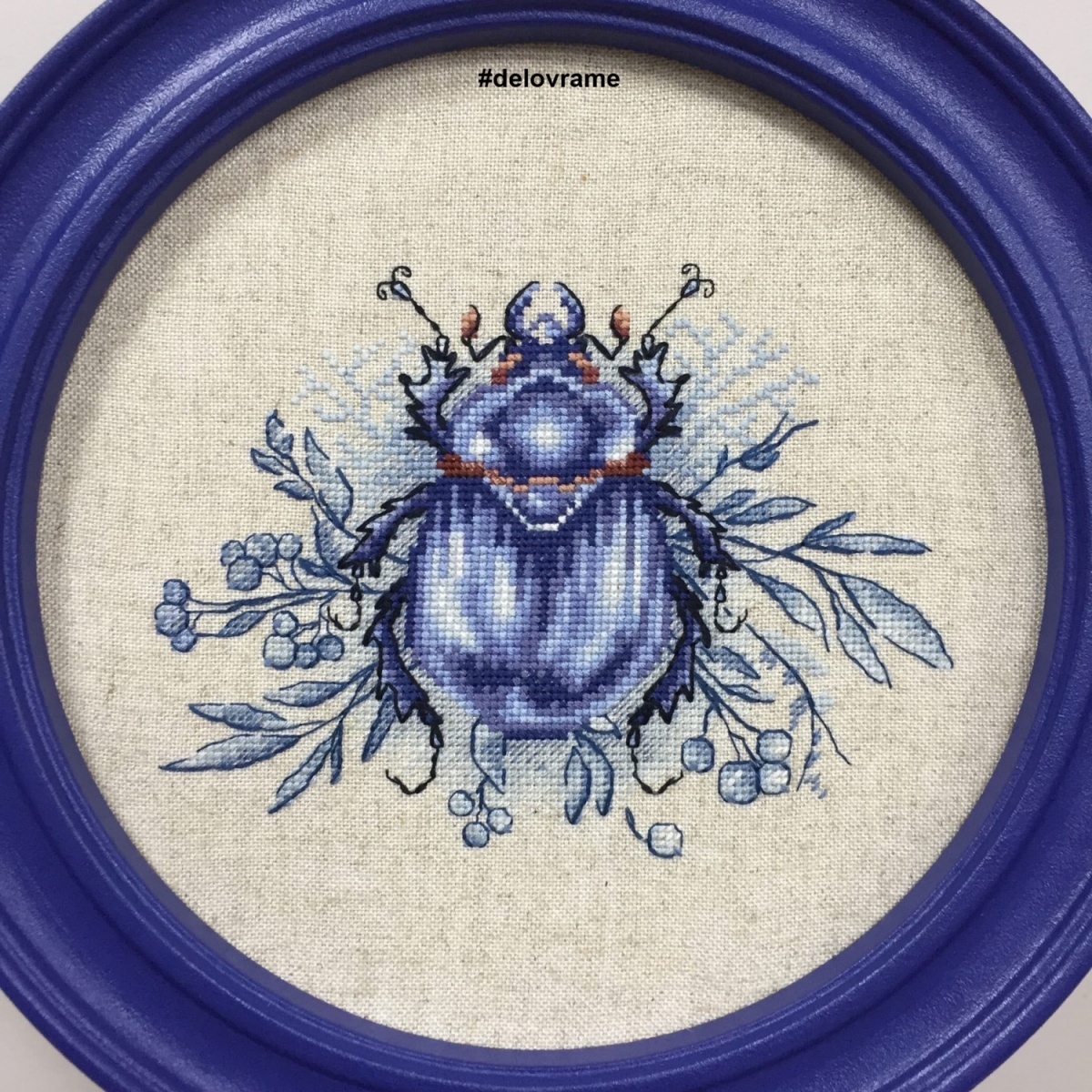 Blue Beetle Cross Stitch Pattern фото 9