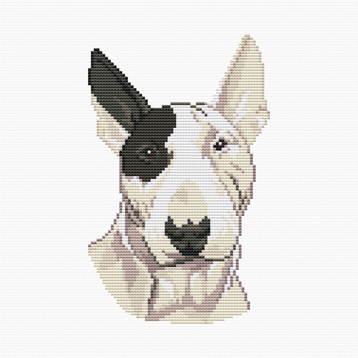 Bull Terrier 2 Cross Stitch Pattern фото 1
