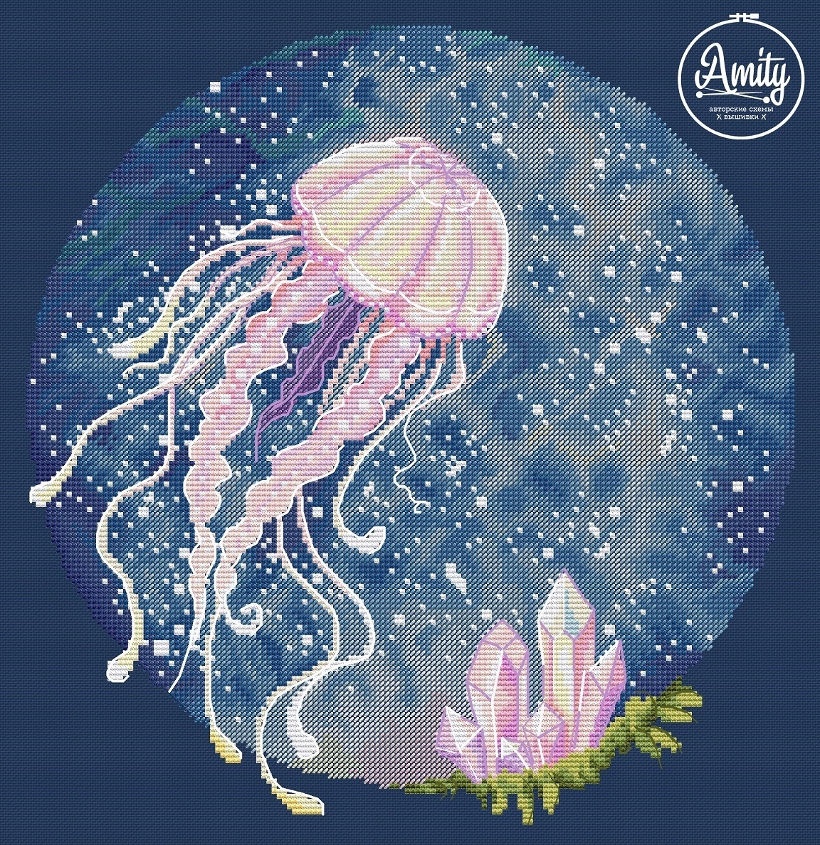 The Jellyfish Cross Stitch Pattern фото 1