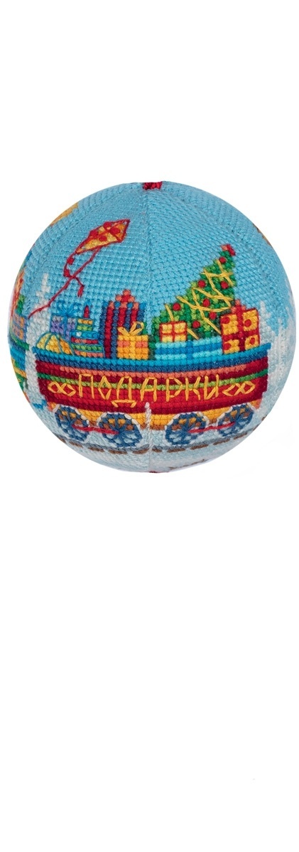 Christmas Ornament. Train with Gifts Cross Stitch Kit фото 4