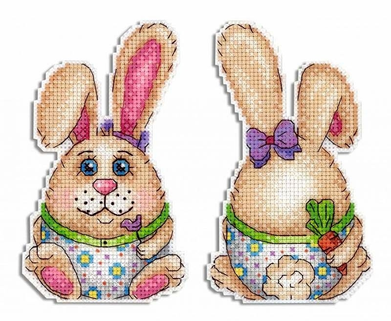 Easter Bunny Egg Cross Stitch Kit фото 1