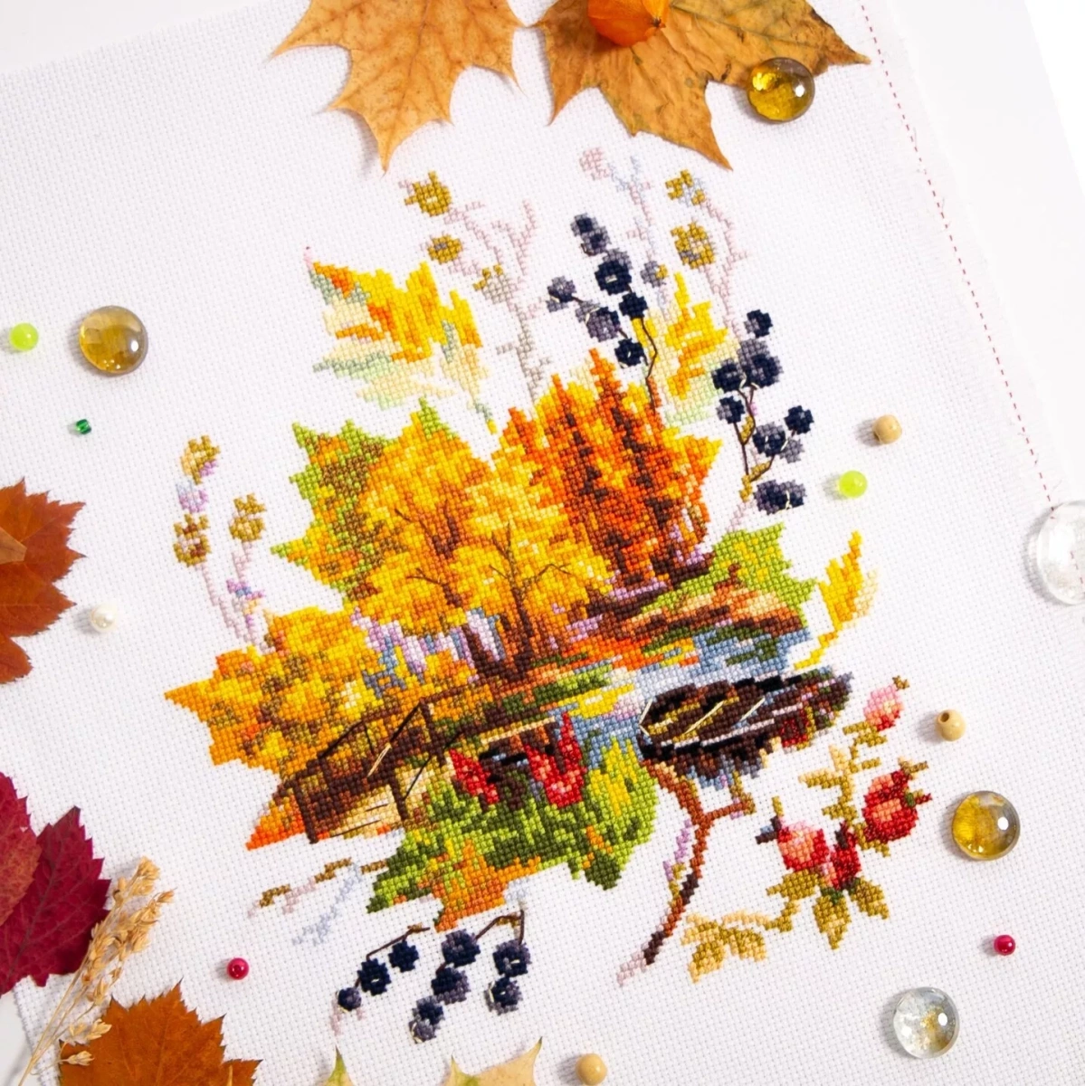 Autumn Sketches Cross Stitch Kit фото 3