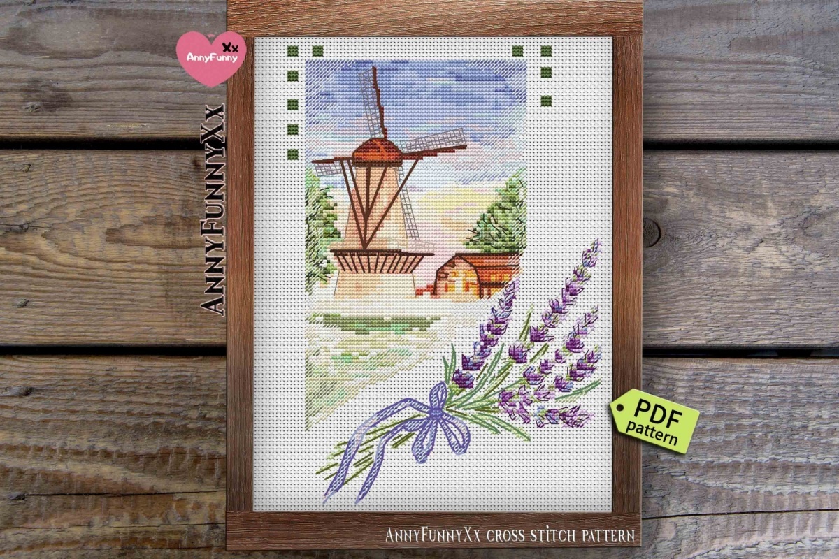 Lavender Mill Cross Stitch Pattern фото 9