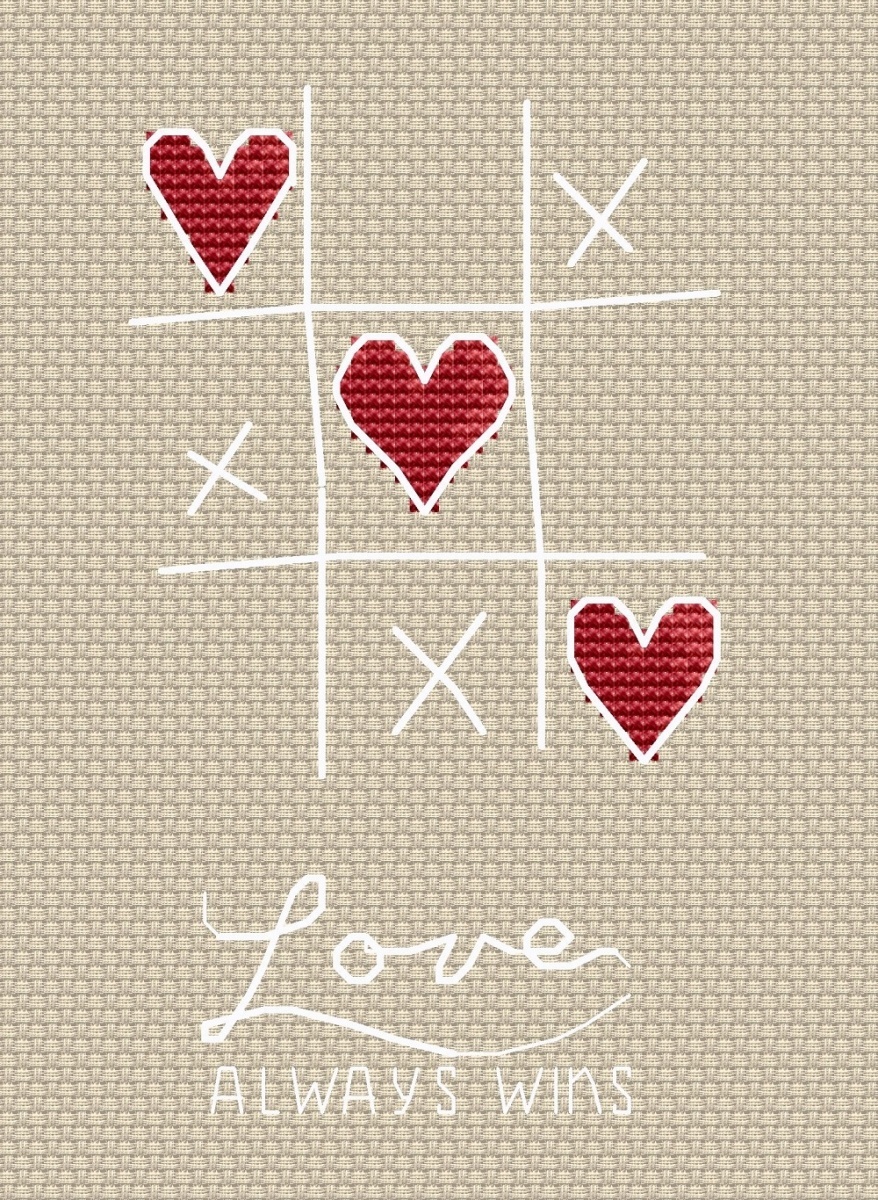 Love Always Wins Cross Stitch Pattern фото 1