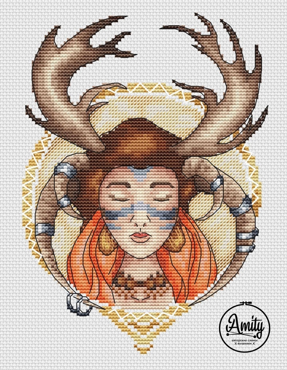 Keeper of the Forest Cross Stitch Pattern фото 1