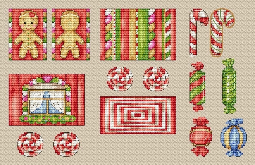 The Candy Wagon Cross Stitch Pattern фото 2
