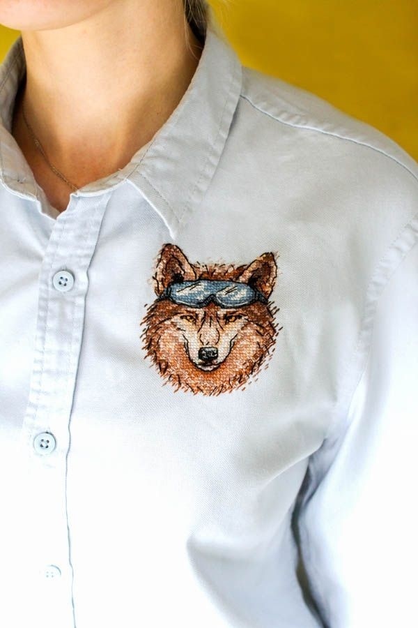 Brutal Wolf Cross Stitch Kit фото 4