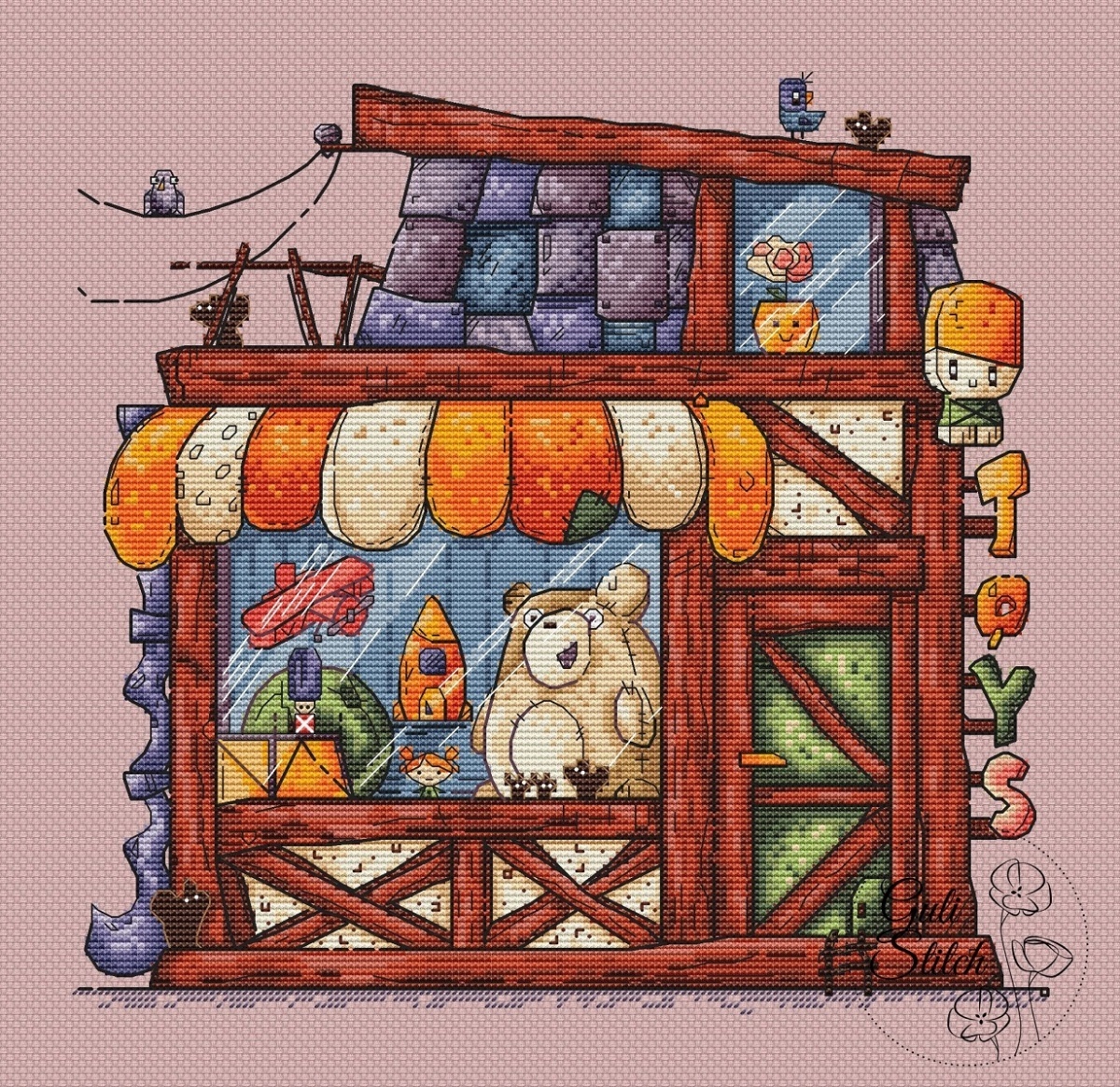 A Toy Shop Cross Stitch Pattern фото 5