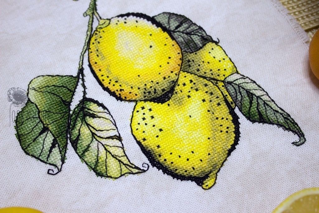 Sicilian Lemons Cross Stitch Pattern фото 2