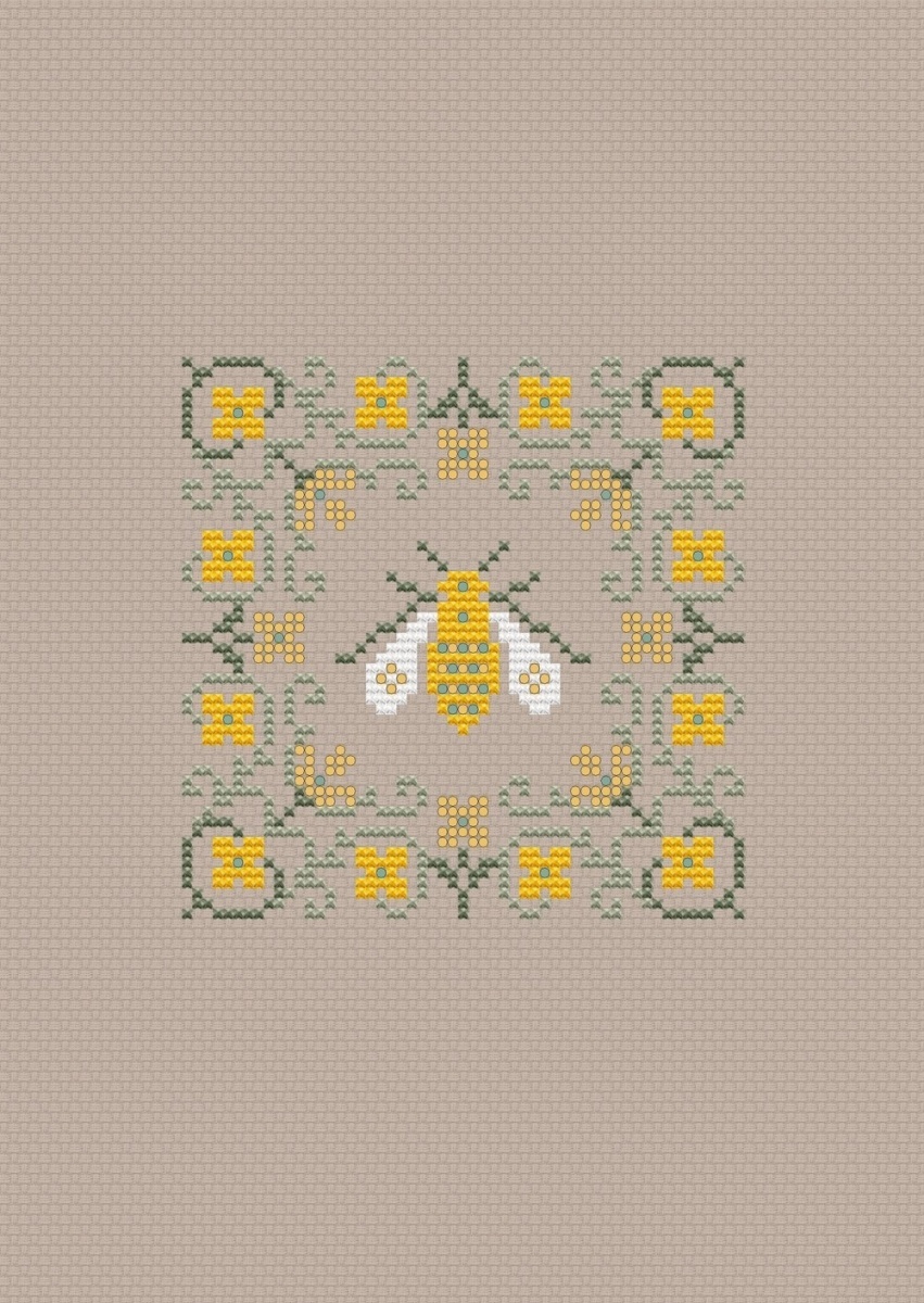 A Bee Cross Stitch Pattern фото 1