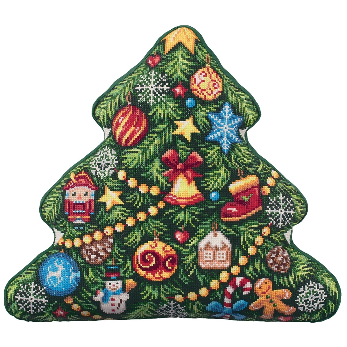 Christmas Tree Cushion Front Cross Stitch Kit фото 1