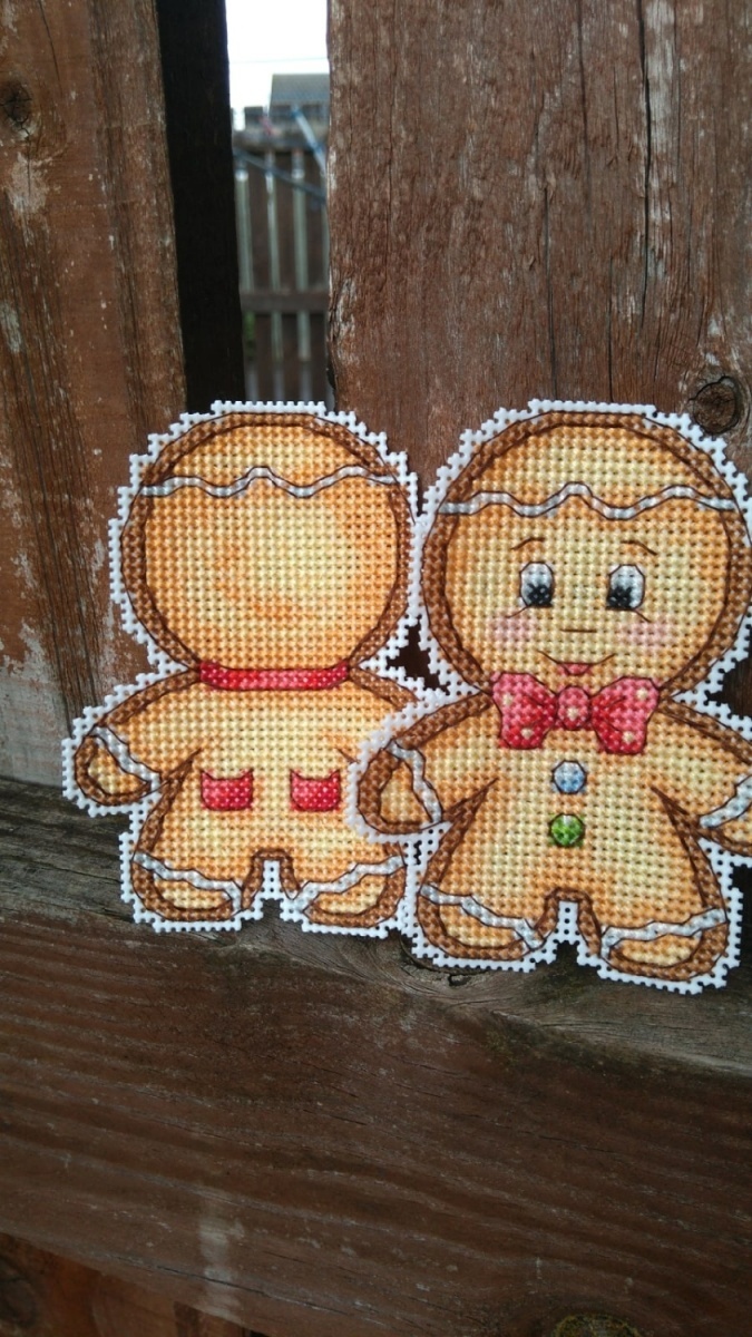 Gingerbread Man Cross Stitch Pattern фото 2