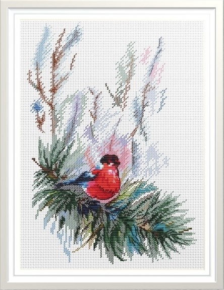 A Bullfinch Cross Stitch Pattern фото 1