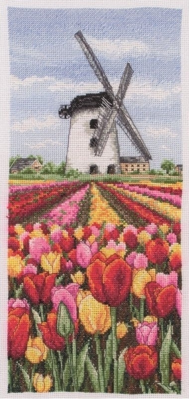 Dutch Tulips Cross Stitch Kit фото 1