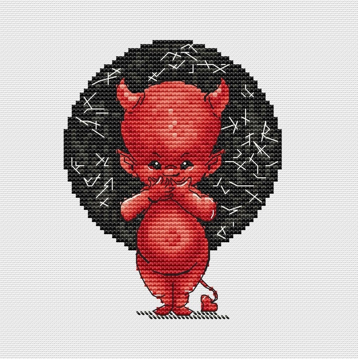 Little Devil Cross Stitch Chart фото 1