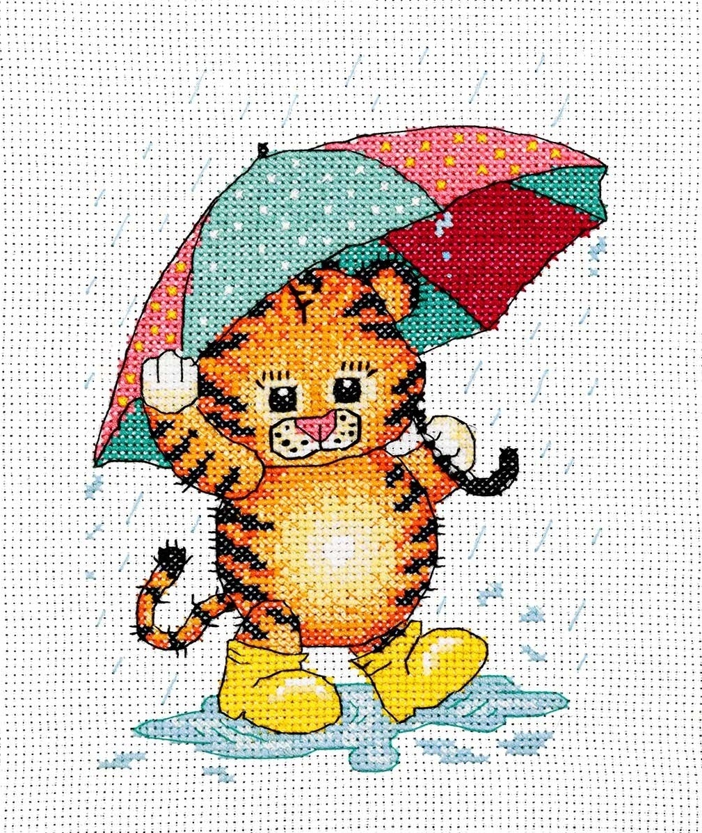 Fun in the Puddles Cross Stitch Kit фото 1
