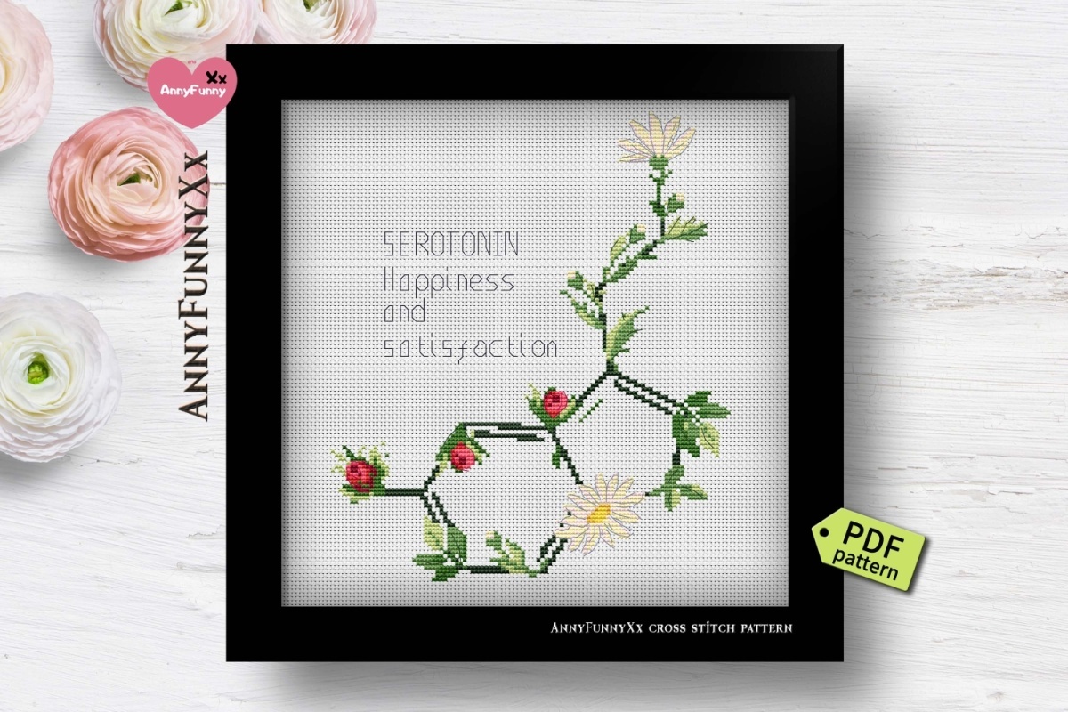 Serotonin Cross Stitch Pattern фото 3