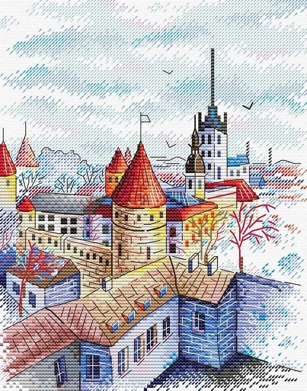 Tallinn Towers Cross Stitch Kit фото 1