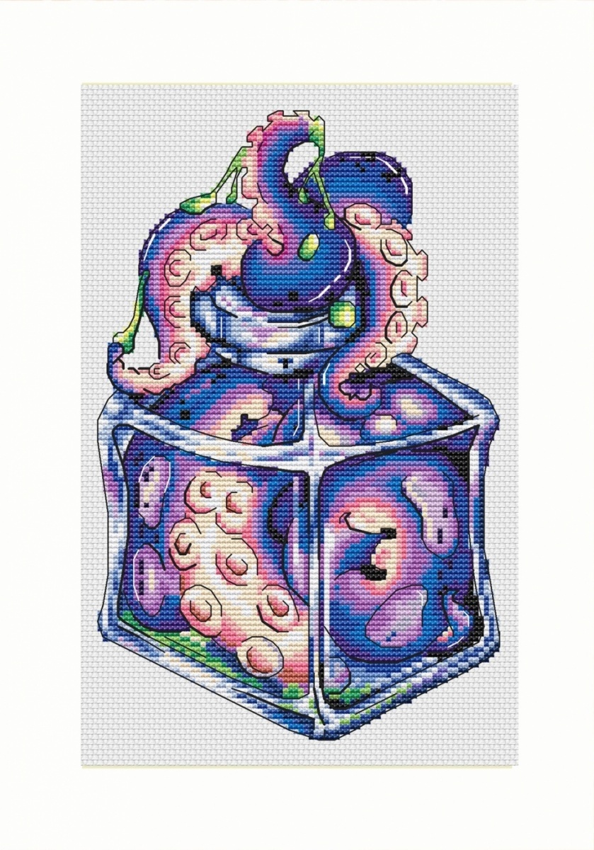 Tentacle Potion Cross Stitch Pattern фото 1