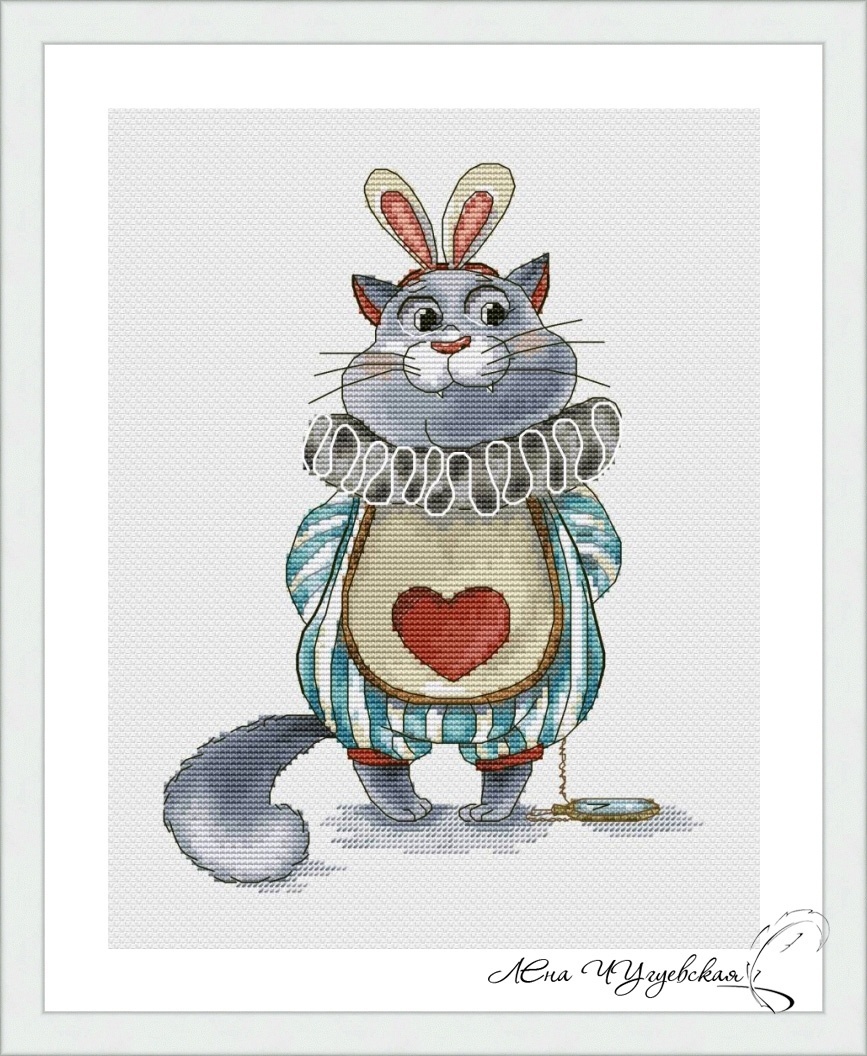 March Bunny Cross Stitch Pattern фото 1