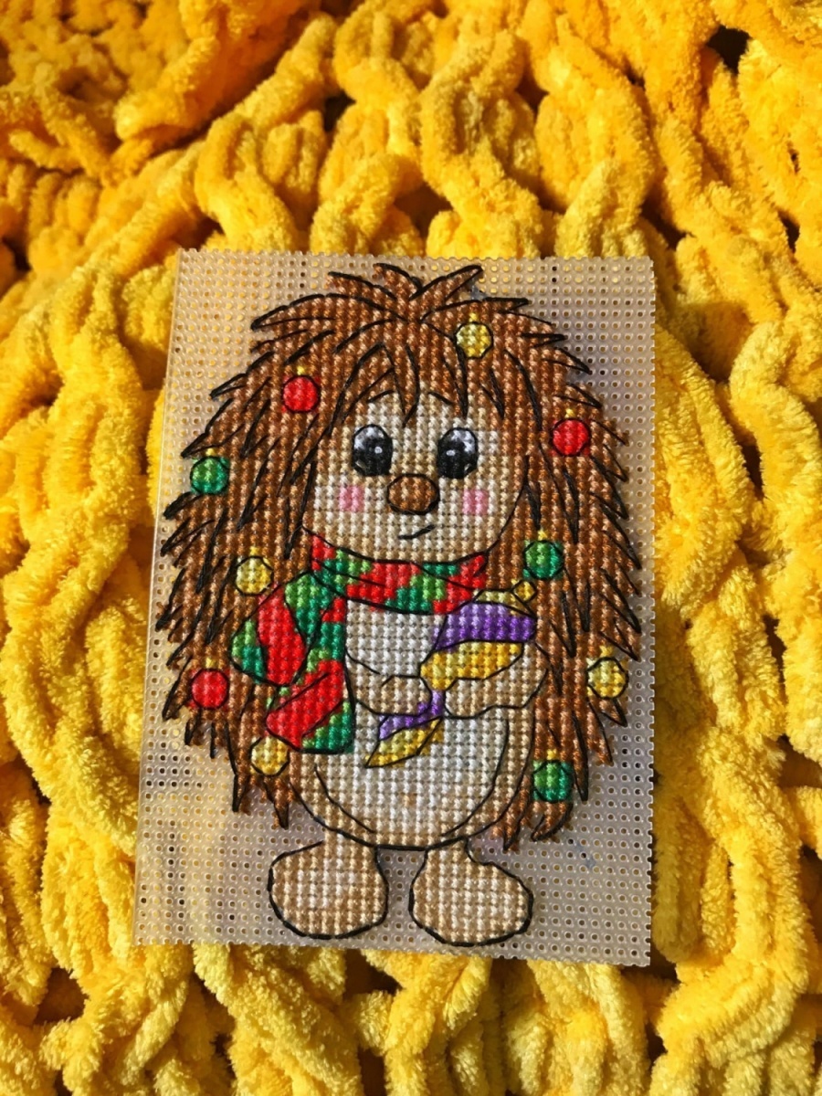 Bookmark. Hedgehog Cross Stitch Pattern фото 5