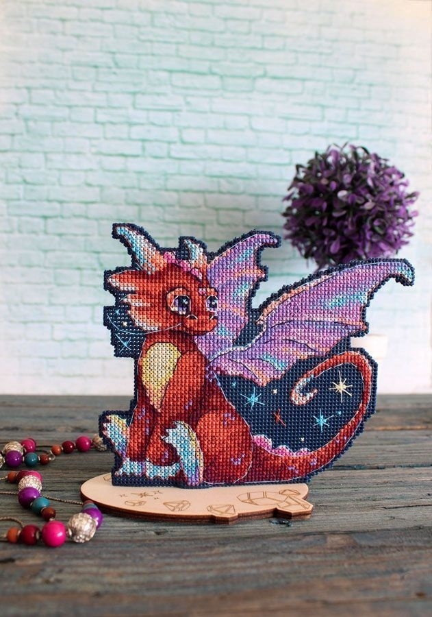 Midnight Dragon Cross Stitch Kit фото 3