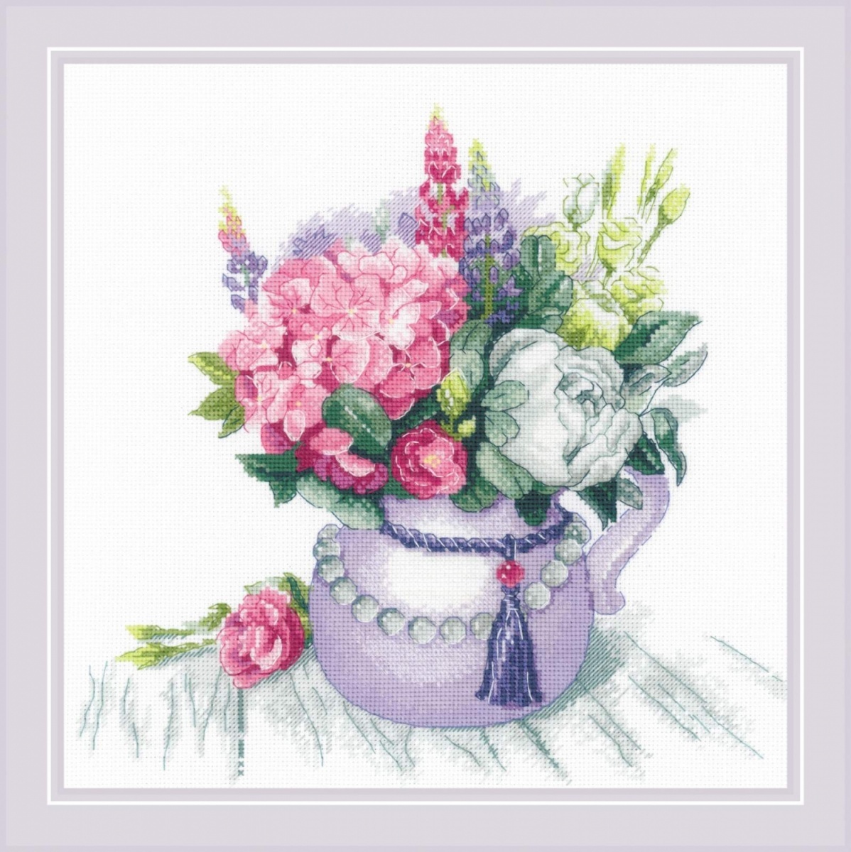 Floral Charm Cross Stitch Kit фото 1