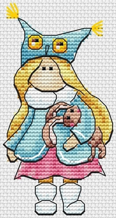 Doll 4 Cross Stitch Pattern фото 2