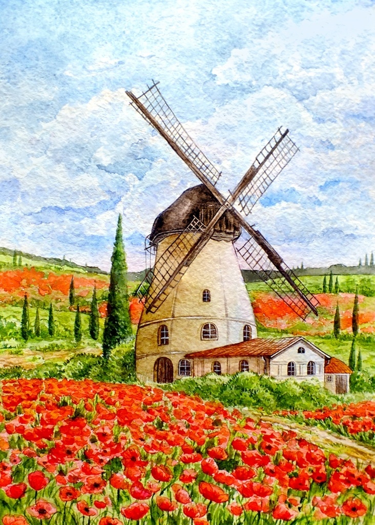 Windmill Diamond Painting Kit фото 1