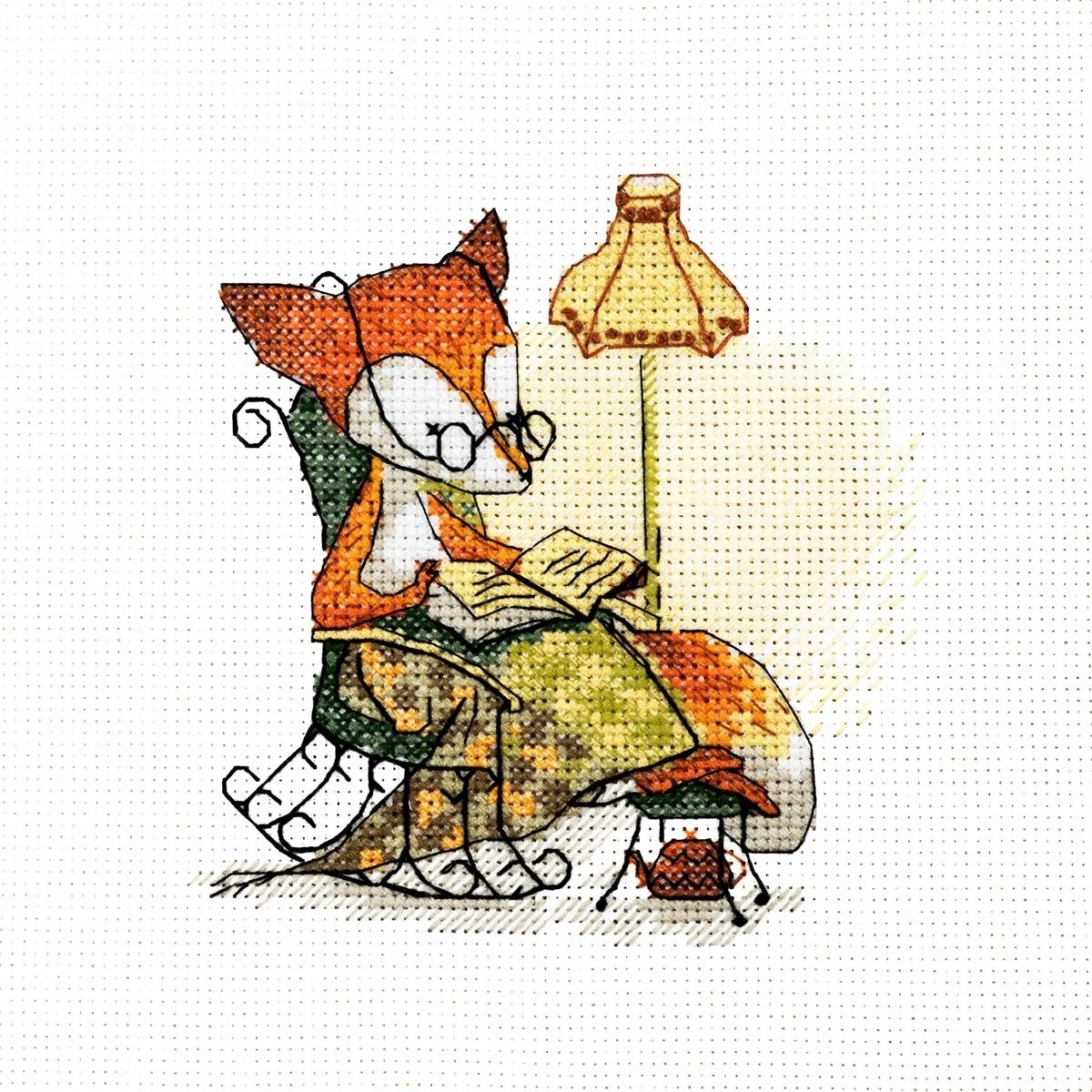 Granny Fox Cross Stitch Kit фото 1